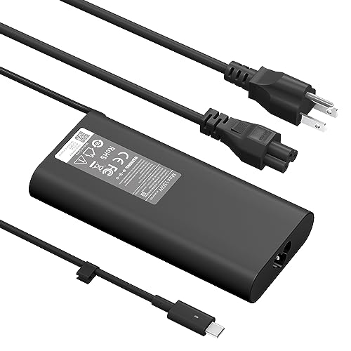 New 2025 Replacement for Dell 130W Laptop Charger USB C Type C for Dell XPS 15 9575 9520 9510 9500 17 9720 9710 9700 Precision 5530 5550 5560 5570 5750 Latitude 5411 5421 5511 5520 5521 Power Cord