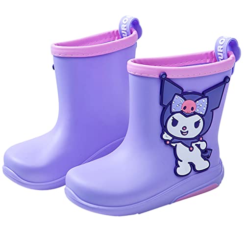 Everyday Delights Sanrio Kuromi Rain Boots for Girls Kids Children PVC - S Size