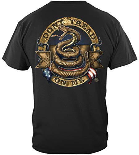 Erazor Bits Don't Tread on Me T Shirt | Gadsden Flag Snake Shirt | American Clothing for Men | Second Amendment Tshirts (XXL)
