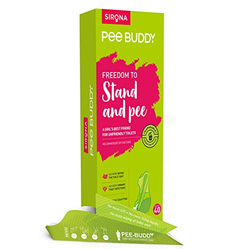 PeeBuddy 40 Funnels Portable Female Urination Device | Disposable Female Urinal Funnel | Travel, Camping, Hiking and Outdoor Activities | Discreet and Compact Stand and Pee Funnel for Women, Girls