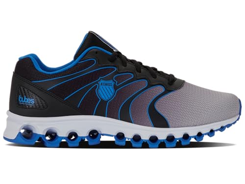 K-Swiss Men's Tubes 200 Training Shoe, Black/Brilliant Blue/Vapor Blue White, 10.5 M