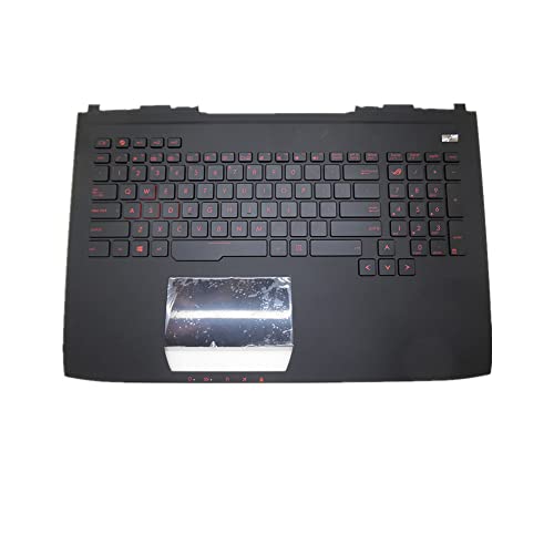 Replacement Laptop Upper Case Cover C Shell & Keyboard for ASUS G751 G751JL G751JM G751JT G751JY Black US English Layout Small Enter Key Layout