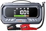 YaberAuto 10-in-1 Jump Starter with Air Compressor 7000A 160PSI 65W Charging, Portable Car Battery Jump Starter (All Gas/12L Diesel) Jump Box Car Battery Jumper Starter Portable Jumper Cables, 160W DC