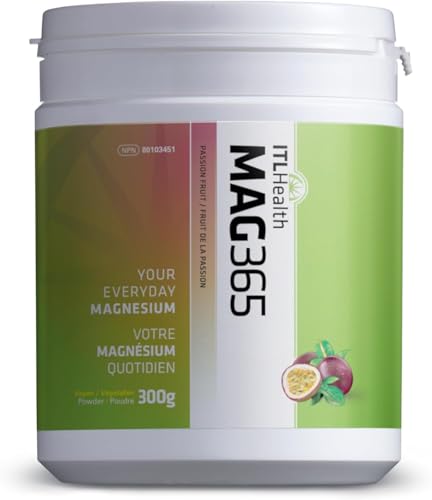 MAG365 Pure Ionic Magnesium Citrate Powder - Natural & Bioavailable Water-Soluble Supplement with Citric Acid - Supports Energy, Muscle, Bone & Heart Function | Passion Fruit 300g 75-Servings