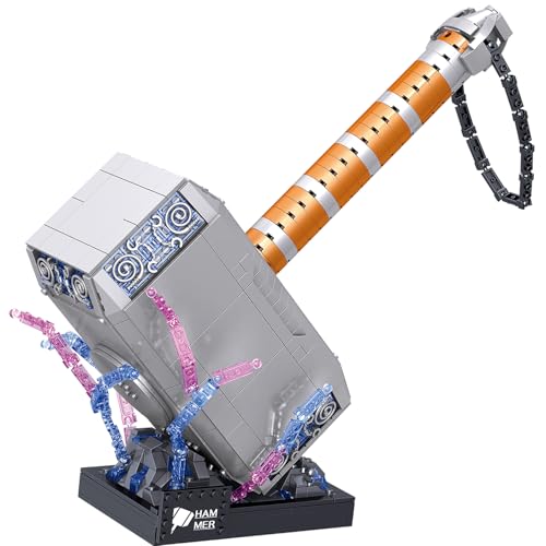 STMIGAIBLOCKS Thor Battle Hammer Building Blocks Sets,Fantastic Super Hero Building Toys,Unique Toy for 6+ Adult or Kids(975 PCS)