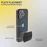 Scosche MAGRKI MagicMount Replacement Metal Plate Kit for Phone, Metal Plates for Magnetic Mount Cell Phone Holder for Car, Universal with All Devices and Phone Case, Black