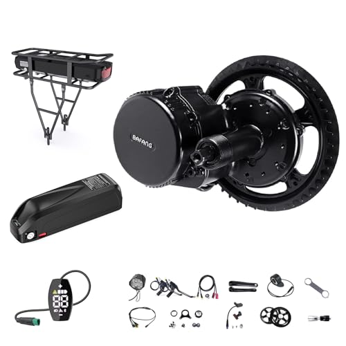 BAFANG BBS02 48V 750W Mid Drive Kits Mid Motor Ebike Conversion Kits with Chainring Wheel and LCD Display(No Battery)