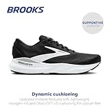 Brooks Women’s Adrenaline GTS 24 Supportive Running Shoe - Black/White - 9 Medium