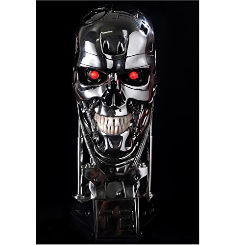 WUSONGDH Terminator T2 T800 Replica Skeleton Bust 1:1 Scale Replica