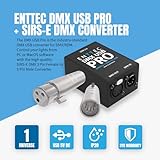 Enttec DMX USB Pro 70304 Lighting Interface & SIRS-E 70029 5P Male to 3P Female Connector (Adapter) - Bundle …