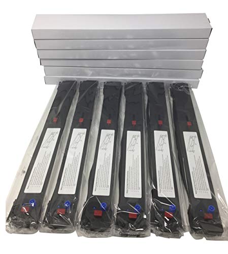 Photosharp Compatible ML8810 Black Ink Ribbon Cartridge Replacement for OKI OKIDATA Microline ML-8810 Series Impact Dot Matrix Printer - Refill Your Printing Supplies (6 Pack)