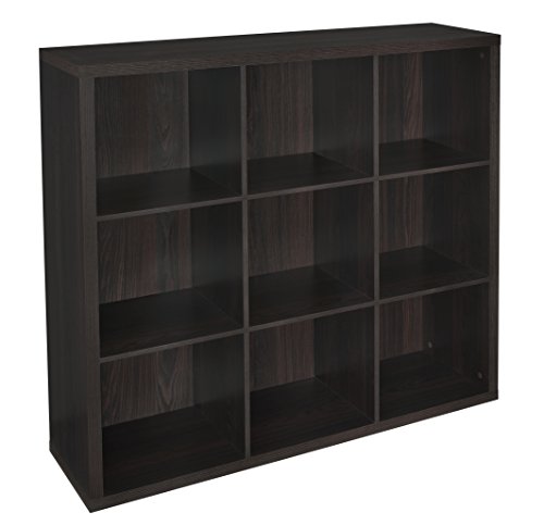 ClosetMaid 9 Cube Shelving Unit, Black Walnut