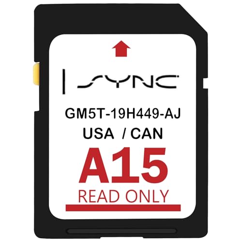 2025 Latest A15 Navigation SD Card Compatible with Ford/Lincoln, F150 Explorer Fusion Expedition Escape Edge MKC MKZ MKX Sync Navigation Accessories Update USA/Canada Maps, GM5T-19H449-AJ