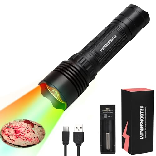 LUMENSHOOTER B2 Blood Tracking Light for Deer, Blood Tracker Flashlight for Hunting, Deer Hunting Accessories for Men