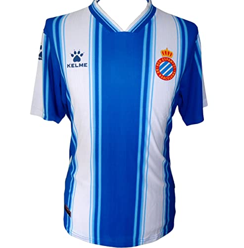 KELME RCD Espanyol Men's Home Football Shirt Soccer Jersey 2022-2023 EU-XXL(UK/US-XL) Blue