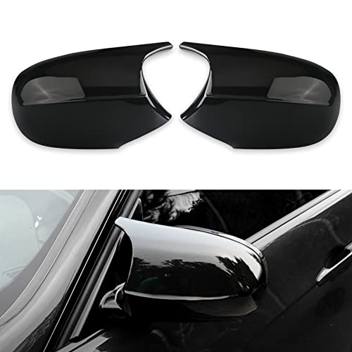 JDMON Compatible with Door Rearview Mirror Cover Cap BMW E90 E91 2008-2011 E92 E93 2010-2013 E87 2008-2011 E81 2010-2012 E82 E88 2010-2013 M3 Style Side Wing Mirror Cover Cap Trim 2PCS (Gloss Black)