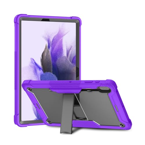 YOUULAR Tablet Computer Case for Huawei MatePad T 10s/T 10 10.4 inch Cover with Built-in Stand for Heavy Duty Military Grade Shockproof Hard Hybrid,Black+Purple