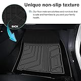 T TGBROS Floor Mats Custom Fit for Toyota CHR 2018-2023 All-Weather Floor Carpet Liners TPE 2 Row for CHR Accessories Non-Slip Heavy Duty Odorless Black