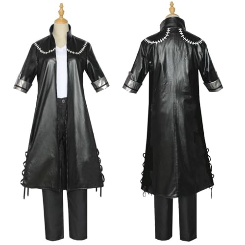Anime Dabi Cosplay Costume Dabi Cosplay Black Coat Pants Uniform Outfits Jacket T-shrit Coat Full Set Halloween