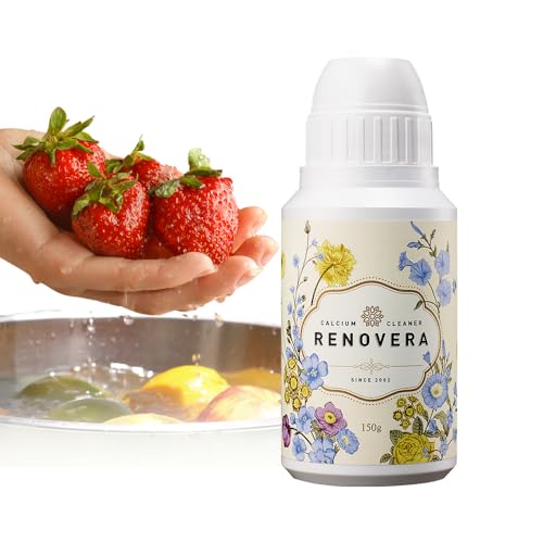Renovera Fruit & Vegetable Wash for Babies | 1 Bottle Lasts 1 Year, Single Ingredient Formula, Removes Residues, Calcium Helps Keep Produce Fresh 20x Longer