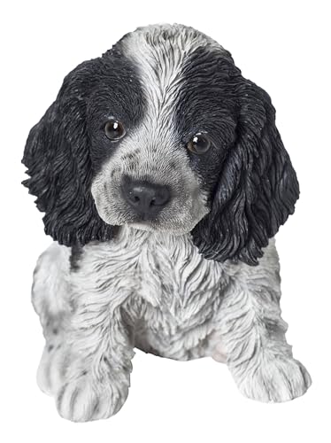 Hi-Line Gift Ltd. Black & White Cocker Spaniel Statue