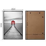 ELSKER&HOME 24x36 Poster Frame 3 Pack, Black Picture Frame for Horizontal or Vertical Wall Mounting, Sturdy and Scratch-proof