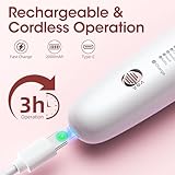 7d24hcare Cordless Electric Nail File Set, Portable Electric Nail Drill Machine,Professional Manicure Pedicure Kit, 5 Speeds Hand Foot Care Tool for Calluses, Thick Nails, Grind, Trim, Polish