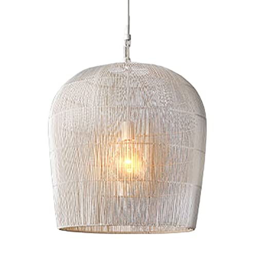 CHUNGYANG Home Decoration E27 Pendant Light Chinese Handmade Bamboo Chandelier, Height Adjustable Lantern, Indoor Ceiling Lighting Fixture，Dining Room and Living Room Bar, Cafe