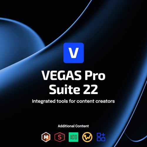 VEGAS Pro Suite 22 - All-in-one suite for video, audio and post-production | video editing software | video cutting software | video editor | Windows 10/11 PC | 1 license