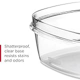 Rubbermaid 28-Piece Clear/Grey Food Storage Containers, Premium Snap Bases, and Various Size Lids, Perfect for Meal Prep, Leftovers, and Dishwasher Safe