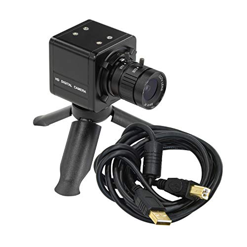 Arducam for Raspberry Pi HQ Camera, 12MP IMX477 HQ Webcam with Audio, 6mm CS-Mount Lens, Metal Enclosure, Tripod and USB Cable