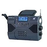 Kaito Emergency Radio Voyager Max KA900 Digital Solar Dynamo Crank Wind Up AM/FM/SW & NOAA Weather Stereo Radio Receiver with Bluetooth, Real-time Alert, MP3 Player, Recorder & Phone Charger, Black