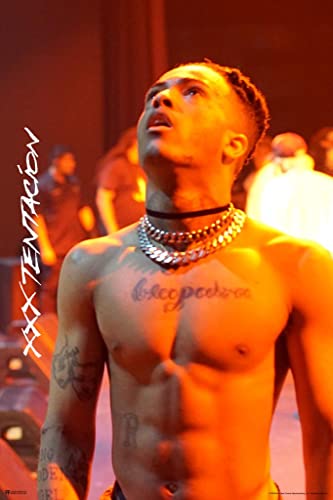 XXXtentacion Poster Tattoos XXXtentacion Merch Bad Vibes Forever XXX 17 Album Art Skins Trap Music Aesthetic XXXtenations Merch XXtentacion Tapestry Rapper Cool Wall Art Print Poster 24x36