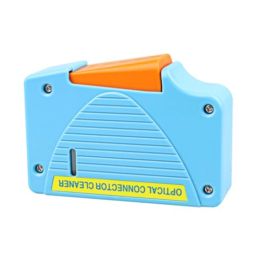 Buacoz Fiber Optic Cleaning Box - Cassette Fiber Optical Connector Cleaner for LC/SC/FC/ST Interface Fiber Patch Cord End Faces(Blue)
