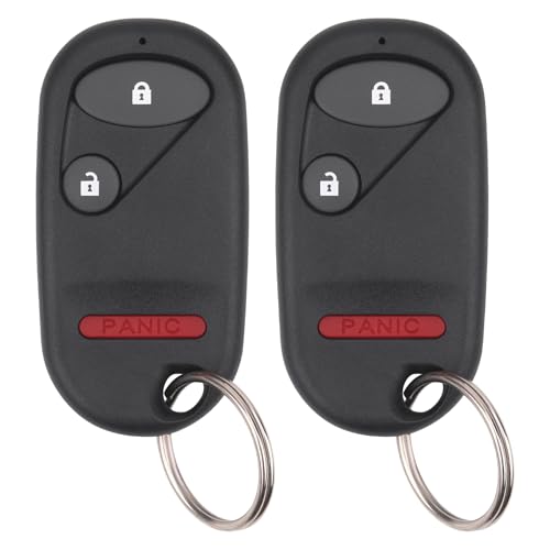 Vurkcy Key Fob Replacement for 2001-2005 Honda Civic EX LX DX/ 2003-2007 Pilot Car Keyless Entry Remote Control,NHVWB1U523, NHVWB1U521,3 Buttons, 2Pcs