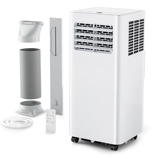 EUHOMY 10000 Btu Portable Air Conditioners, 4 in 1 Portable AC with Cool, Dry, Fan, Sleep Modes, Room Air Conditioners with 52dB & 24H Timer, with Remote, for Bedroom, Rooms, Apartment up to 450 Sq.Ft