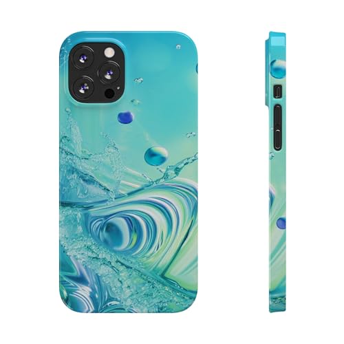 Frutiger Aero Water Waves Phone Case, Available for Every Phone Model