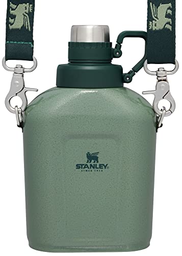 Stanley Legendary Classic Canteen Water Bottle - 1.1 QT - Stainless Steel Canteen with Strap and Leakproof Lid - Dishwasher Safe and BPA-Free