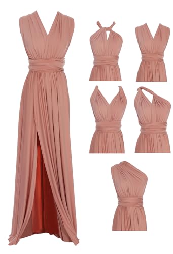 Edaydress One Size Fits Most of Body Shapes Multi Colors Options with Bandeau Slit, Greek Goddess Dress, Bridesmaid Dress