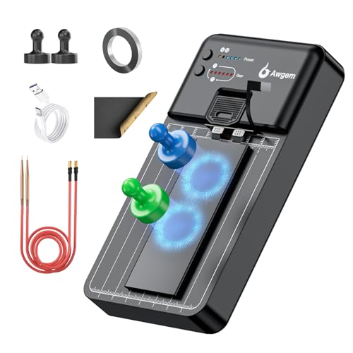 Battery Spot Welder, Portable Handheld Spot Welder Double Pulse 11 Gears Adjustable Spot Welding 0.1MM-0.2MM for 18650 Battery Pack/Phone Battery/Nickel Strip/Stainless Steel