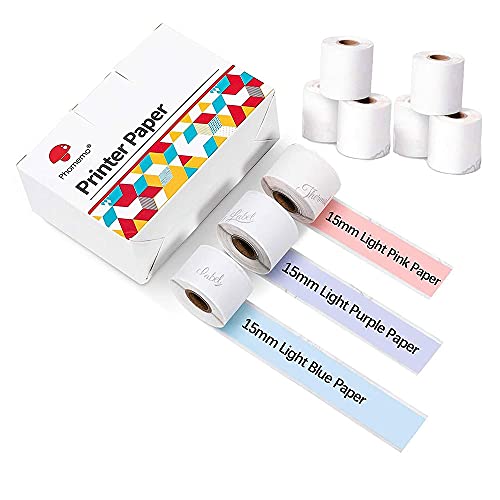 SagaSave 9 Roll Mini Printer Paper Color Printing Paper for M02 Series- Compatible with Phomemo M02/M02 Pro/M02S SeriesMini Thermal Printer, 35 x 15mm