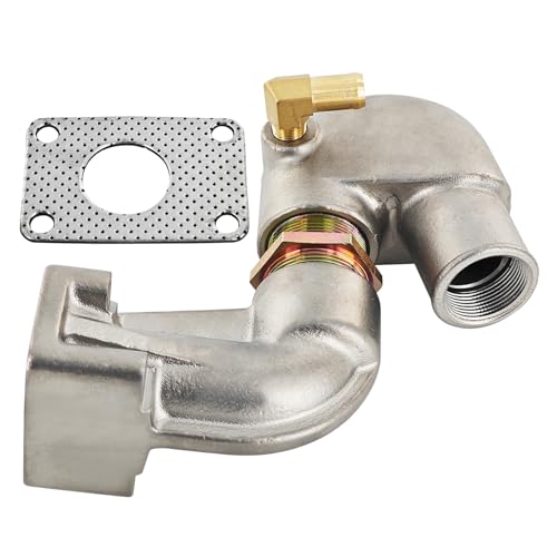 Buxatina 128370-13610 104214-13531 Stainless Steel Mixing Elbow for Yanmar 1GM 2GM 3GM 3HM 2YM 3YM 2QM YSM Series Engines Elbow Bend Elbow 127070-13520 124070-13520