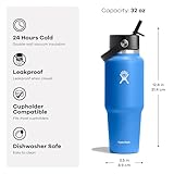 Hydro Flask 32 Oz Wide Flex Straw Travel Bottle Black