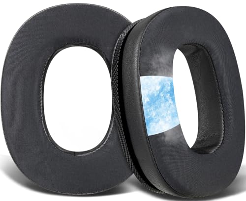 SOULWIT Cooling Gel Replacement Ear Pads Cushions for Marshall Monitor2/MonitorII Over-Ear Headphones (Do Not Fit Monitor), Earpads with Noise Isolation Foam - Black