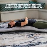 GhostBed Full Body Massage Mat with 3" Gel Memory Foam -7 Programs, Heated Massage Pad for Bed, Vibration & Heat Therapy, Massage Mats for Full Body, Bed Massager Mat,Full Body Massager Mat with Heat