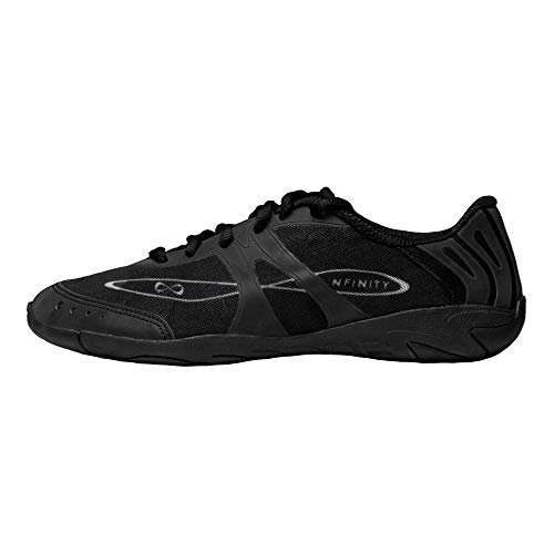 Nfinity Vengeance Black Cheer Shoes for Women and Youth – High-Performance Breathable Sneakers for Cheerleading and Sports Training – Lightweight and Durable for Competition and Everyday Wear