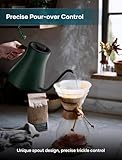 INTASTING Electric Kettles, Electric Gooseneck Kettle, ±1℉ Temperature Control, Stainless Steel Inner, Quick Heating, for Pour Over Coffee, Brew Tea, Boil Hot Water, 0.9L Green