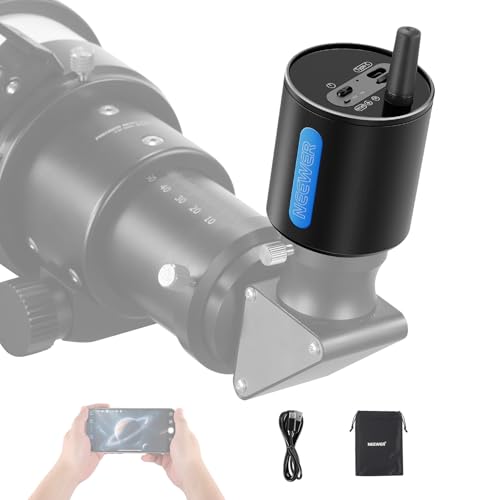 NEEWER 1.25" Electronic Telescope Eyepiece with WiFi Hotspot, App Control, USB C 2MP 1080P Guiding Camera for Astrophotography Skywatching Birdwatching Astronomical Observation, LS-T22