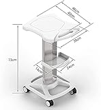 Salon Trolley Cart, Aluminum Mobile Trolley Stand Medical Rolling Carts for Ultrasonic Cavitation RF Machine Manicure Spa Shelf (Type 1)