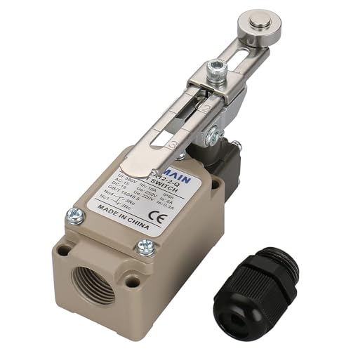 Baomain Adjustable Rotary Roller Lever Limit Switch WLCA12-2-Q Momentary 380V 10A